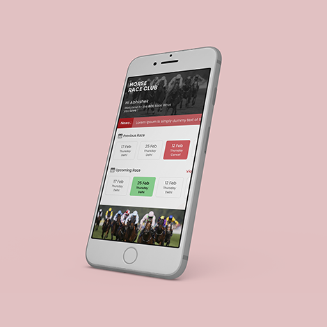 Website developed for horse race timings and performance insights