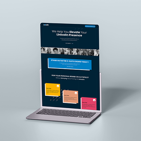 Website designed for enhancing LinkedIn presence and professional networking growth