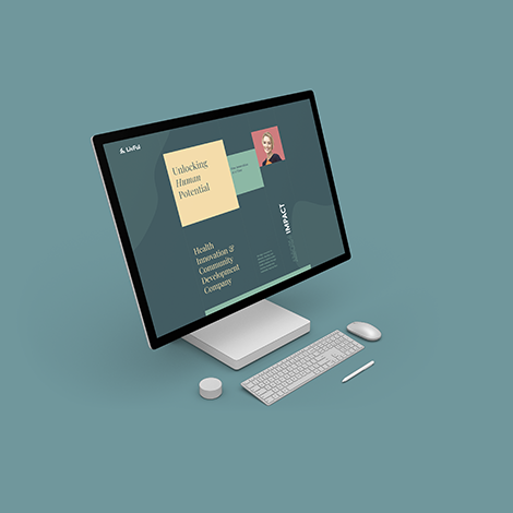 Website created for a health innovation and community development company