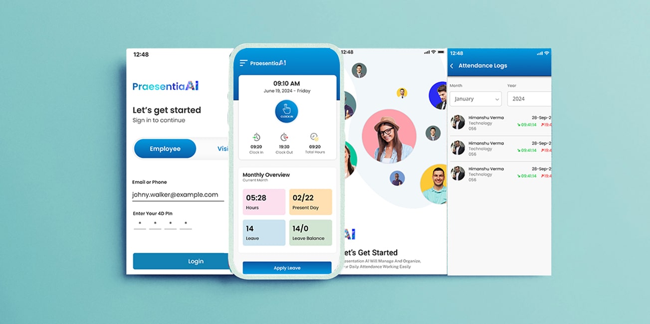 Smart HR system for managing work hours, leave balance, and attendance tracking